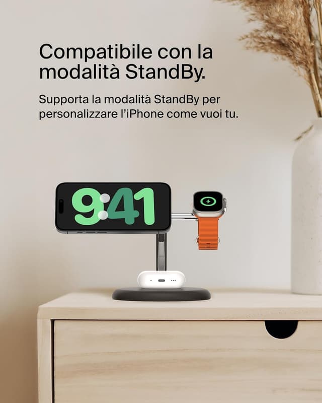 Thumbnail 6 de Belkin Supporto Ricarica Wireless 3 in 1 15W