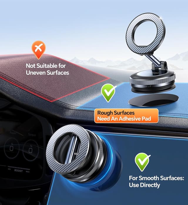 Thumbnail 6 de Coolpow Upgraded Vacuum Car Phone Holder 2800gf