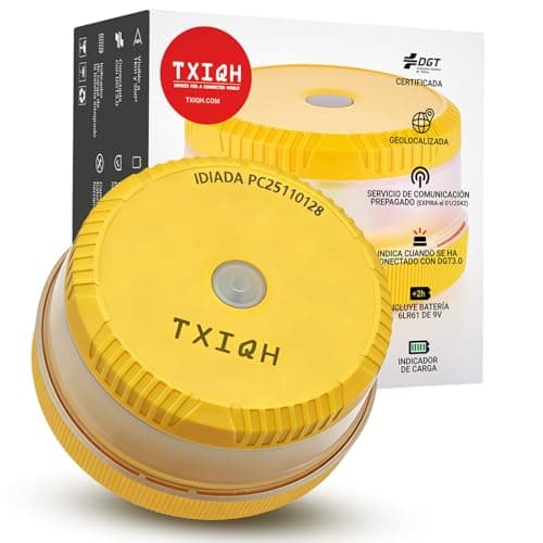 Detalle de Baliza V16 homologada DGT XILANHUA MOD100 PLUS LED con geolocalización y conexión DGT 3.0