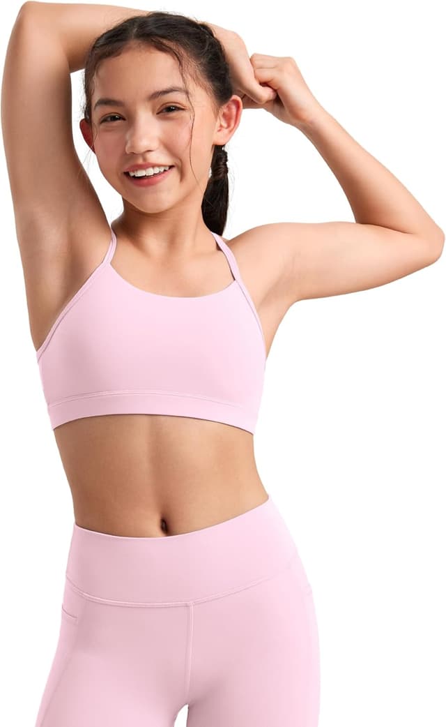 Detalle de CRZ YOGA Butterluxe reggiseno sport con dorso a Y per ragazze (adolescenti)