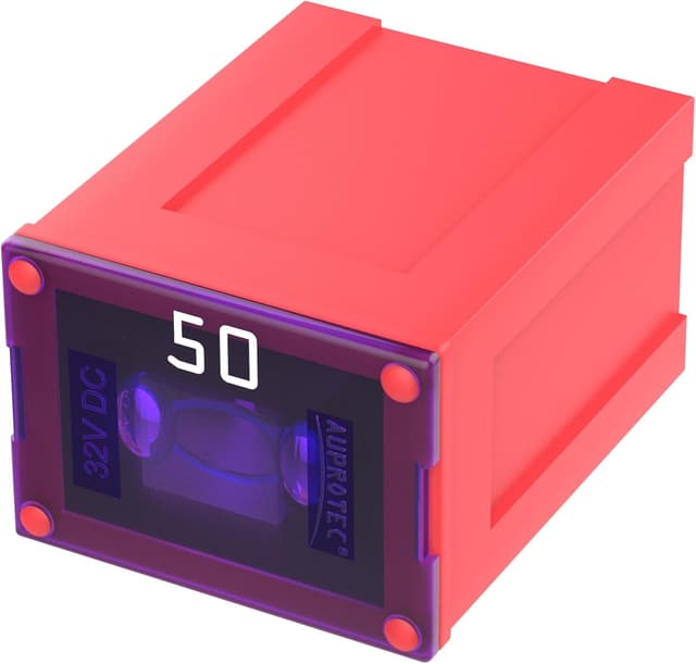 Detalle de AUPROTEC Fusible bloc femelle JCASE Low Profile OTO JLP – 50 A rouge