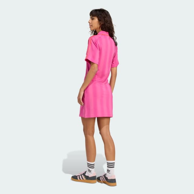 Detalle 2 de Adidas Vestido Football Inspired Graphic Rosa