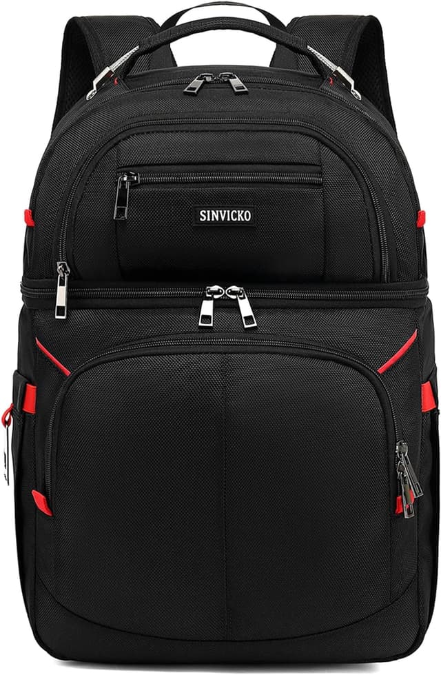 Thumbnail 6 de SINVICKO Insulated Cooler Backpack (Double Deck, Leakproof Cooler Bag) for Lunch, Beach, and Travel