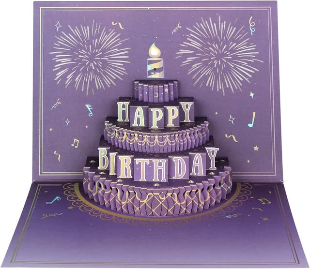 Thumbnail 6 de WUJUN 3D Pop Up Firework Musical Birthday Card