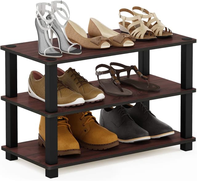 Detalle de Furinno Scarpiere 3 livelli Dark Cherry