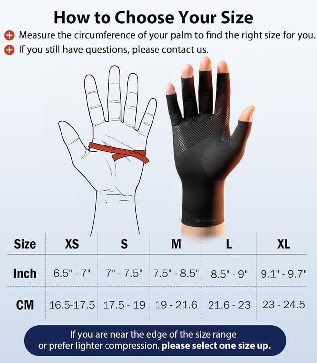 Thumbnail 4 de WHCOOL Compression Arthritis Gloves 8.5–9in