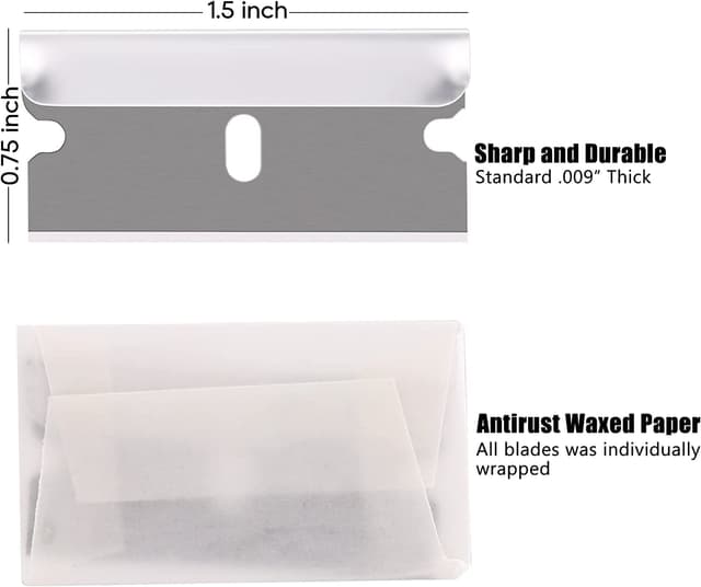 Detalle 2 de REXBETI 1400pcs razor blades, single-edge