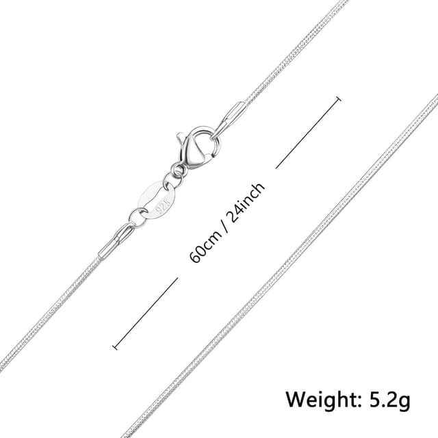 Thumbnail 6 de Kraven Feine 925 Silber Halskette 50 cm