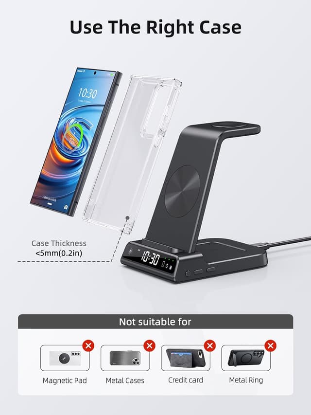 Detalle de Caricatore wireless Samsung 3 in 1