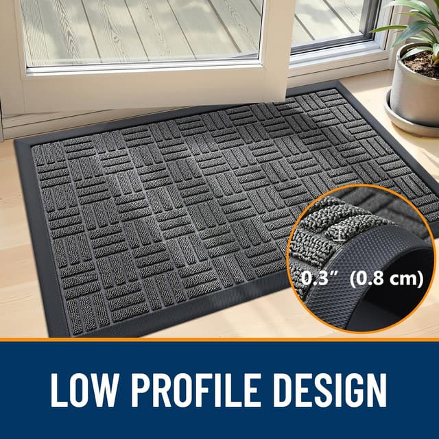 Thumbnail 5 de OLANLY Front Door Mat 29.5x17 Absorbent Doormat