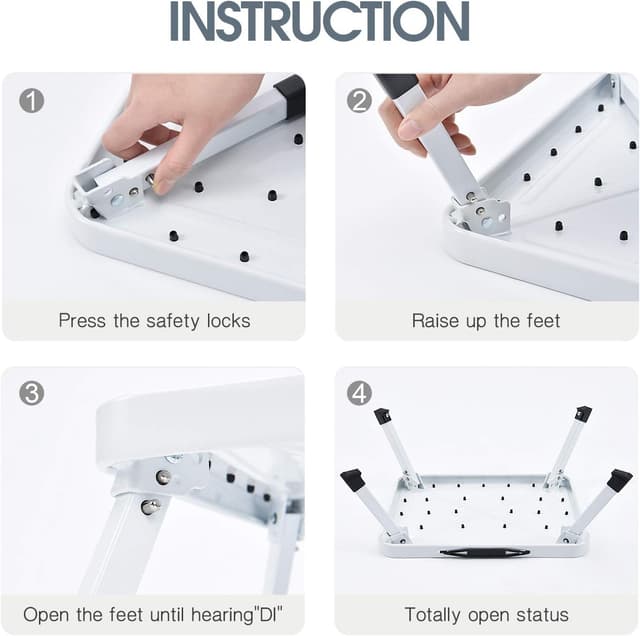 Detalle 2 de KINGRACK Paso Taburete plegable 150 kg