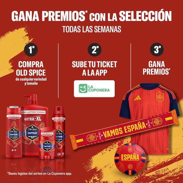 Detalle de Old Spice Captain 4x150 ml desodorante en spray masculino