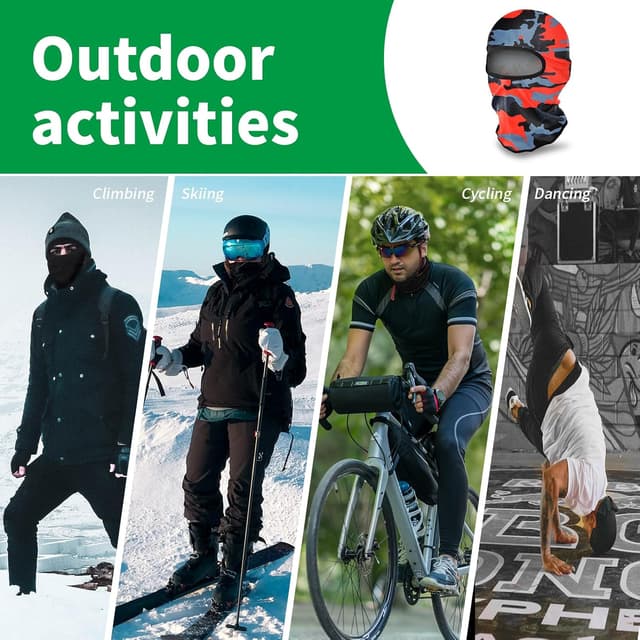 Thumbnail 6 de LONGKING Sturmhaube/Skimaske (Balaclava) für Damen & Herren mit Wind- und UV-Schutz