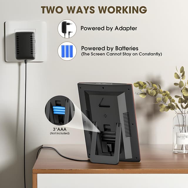 Detalle de Stazione meteo radio con sensore esterno: temperatura e umidità interno/esterno con orologio DCF e previsioni