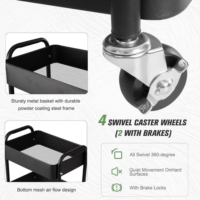 Detalle 2 de ABCOOL chariot utilitaire 3 niveaux