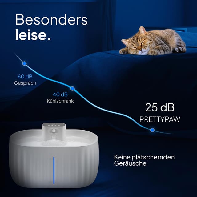 Detalle 2 de Pretty Paw Katzenbrunnen Aqua Sense 3 L đ§