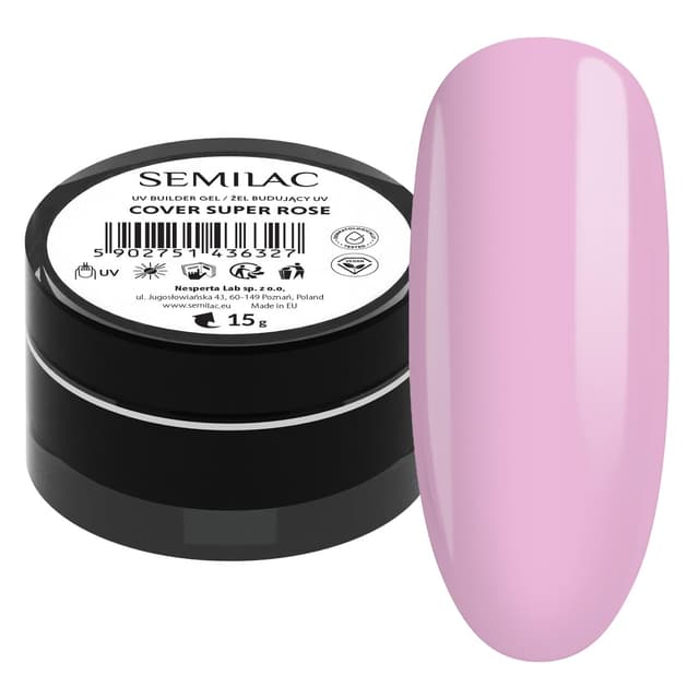Detalle 2 de Semilac Builder Gel Cover Pink Beige 15g Aufbaugel