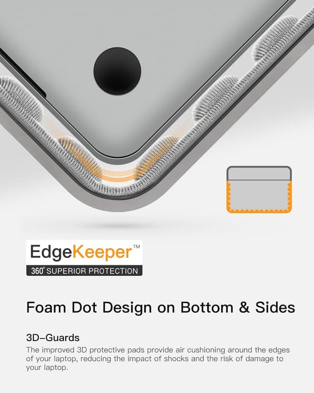 Detalle de Inateck 360° Protection Laptop Case (Large Capacity) for 13-inch laptops