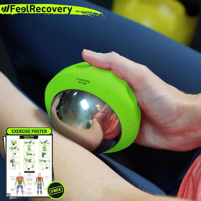 Detalle 2 de Palla Massaggio Muscolare Sfera Metallo 8cm Ø