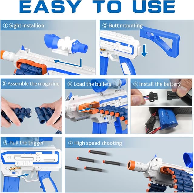 Thumbnail 2 de JakMean Toy Blaster 100 Foam Darts