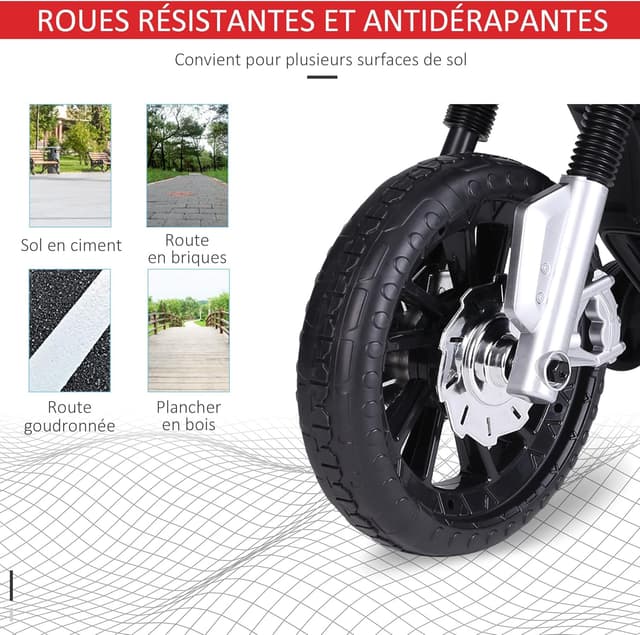 Thumbnail 3 de HOMCOM Moto électrique 25 W pour enfants