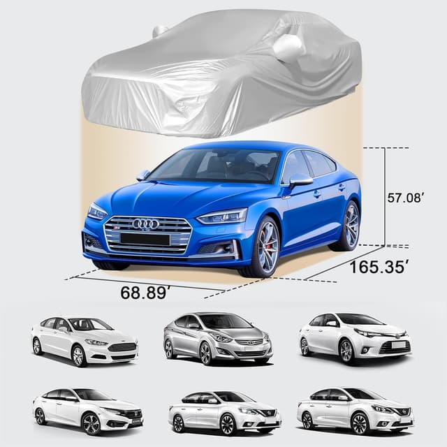 Detalle de totpuc Full Car Cover – dust-proof, scratchproof and UVproof universal car cover (450 x 190 x 150cm)