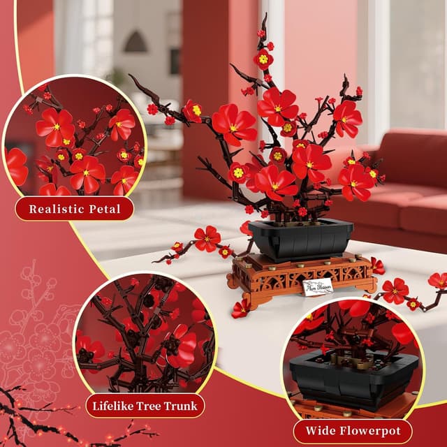 Thumbnail 4 de kiothdre Pflaumenblüte Bauset Blumen