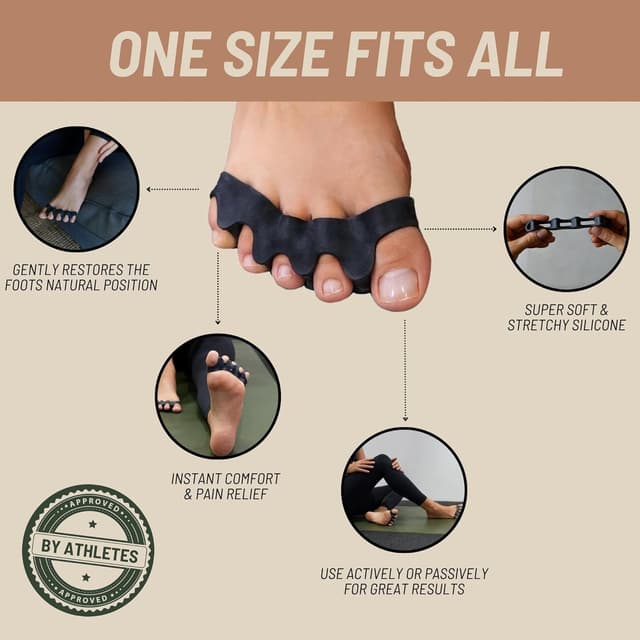 Thumbnail 4 de Toe Separator Gel Toe Spacers 1 Pair 🦶