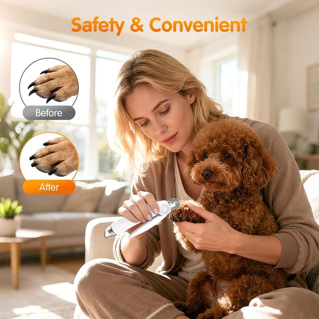 Thumbnail 5 de IJIAMY 2-in-1 Dog Nail Clippers & Grinder 4h