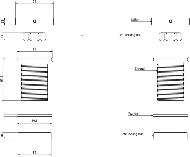 Detalle 1 de Cassellie Bath Mixer Tap Easy Fix Fast Fit Kit with Quick Release Fittings (Chrome Brass)