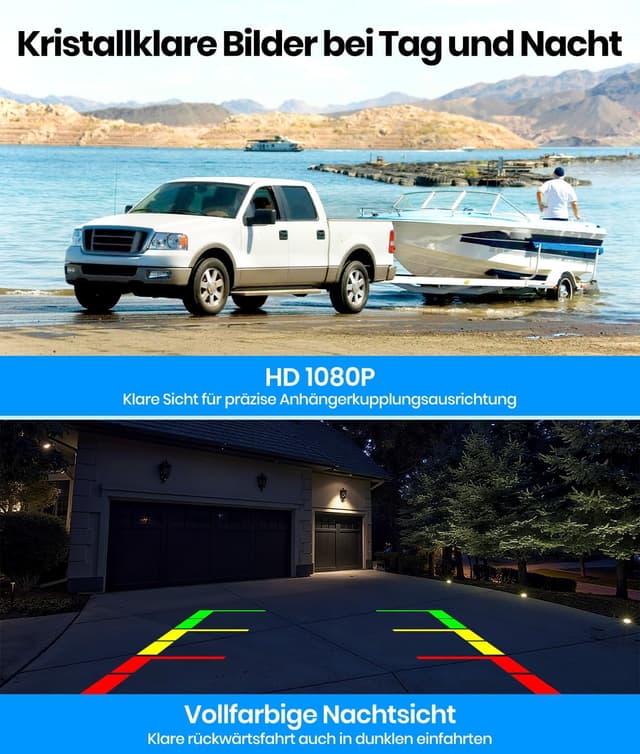 Thumbnail 3 de AUTO-VOX Dual Solar Rückfahrkamera Kabellos