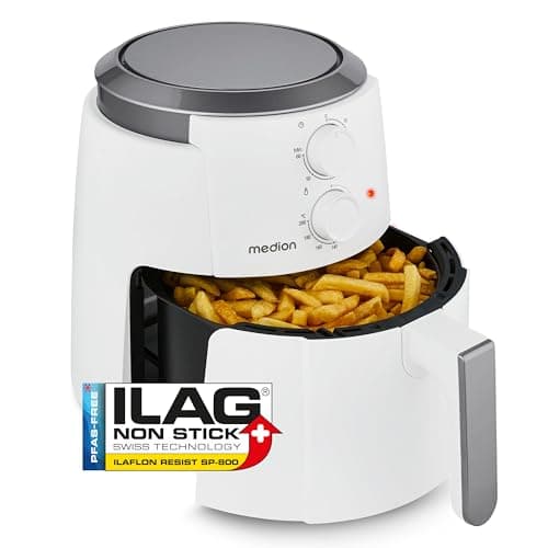 Detalle de MEDION Freidora de aire caliente LIFE P30 L (MD13020), 4,7 l y 1.500 W