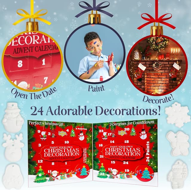 Thumbnail 2 de KreativeKraft Calendario Adviento 2024 🎄 24 Mini Adornos Navideños