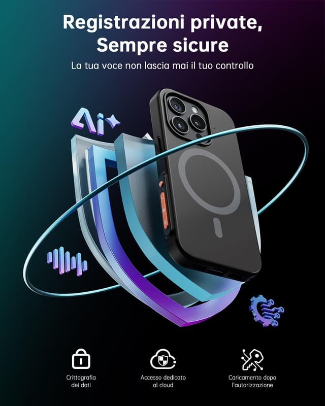 Thumbnail 4 de NUASI A5 Registratore Vocale 32GB