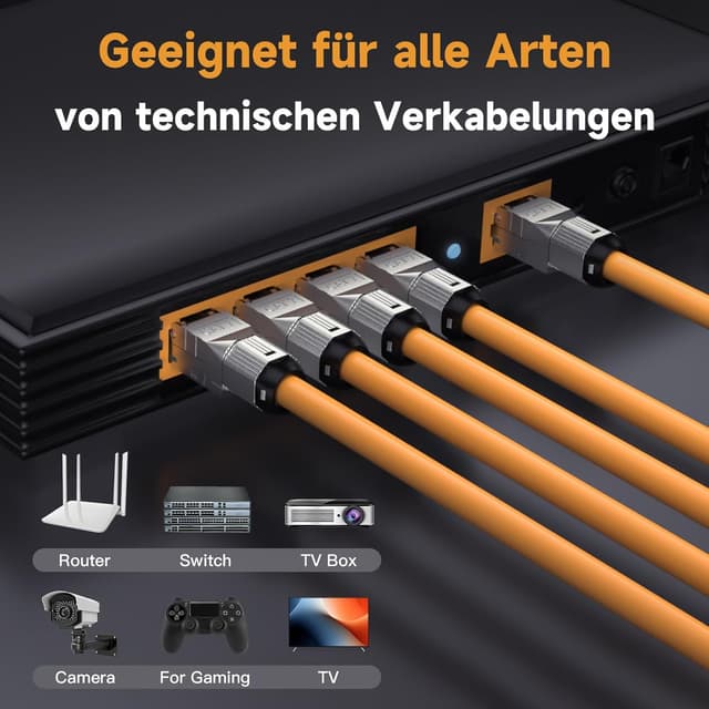 Thumbnail 6 de RJ45 Cat 7 Stecker für 10 Gbit/s, 4er Set