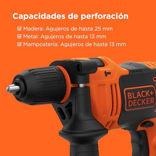 Thumbnail 5 de Black+Decker BEH710K-QS Taladro percutor 710 W