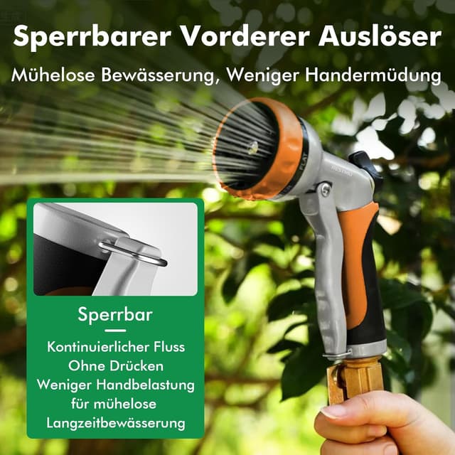 Thumbnail 4 de RESTMO Gartenbrause Metall Hochdruck Orange
