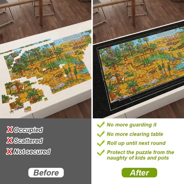 Thumbnail 4 de Ainiv Puzzle Roll-Up Storage Mat for 1500 Pcs