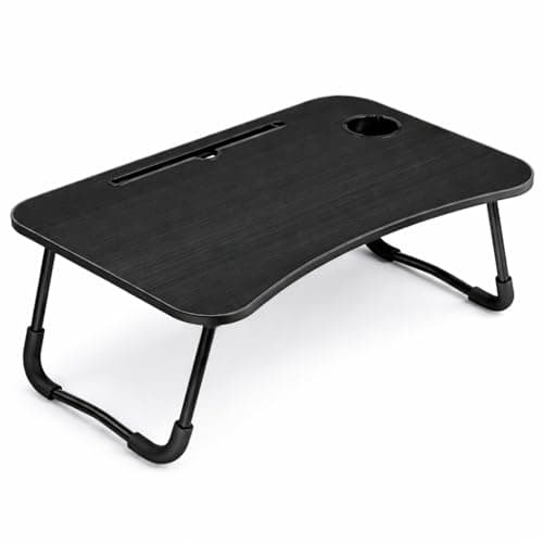 Detalle de Mesa Plegable Auxiliar T-LOVENDO.ES de 60x40 cm para portátil y tablet