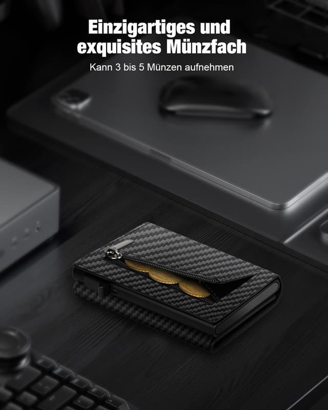 Thumbnail 4 de dwnkove Herren-Kartenetui Slim Wallet 11 Karten