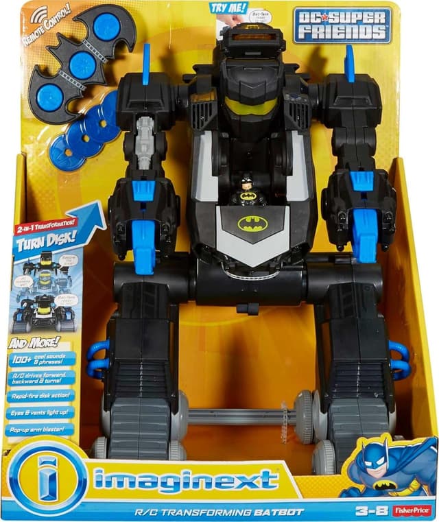 Thumbnail 5 de Fisher-Price RC Transforming Batbot remote toy 🤖
