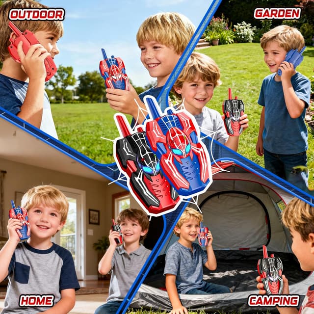 Thumbnail 5 de 2 Pack Spider Walkie Talkies for Kids 📟