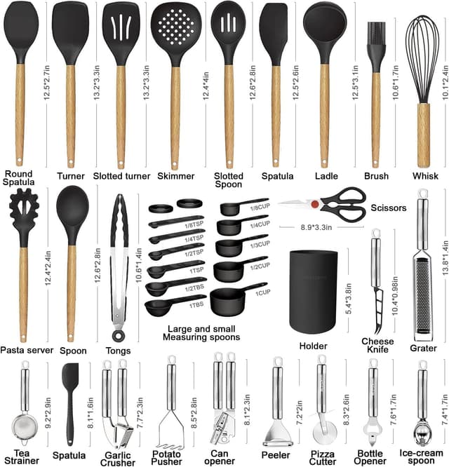 Thumbnail 1 de Cooking Utensils Set 35-Piece kitchen tools