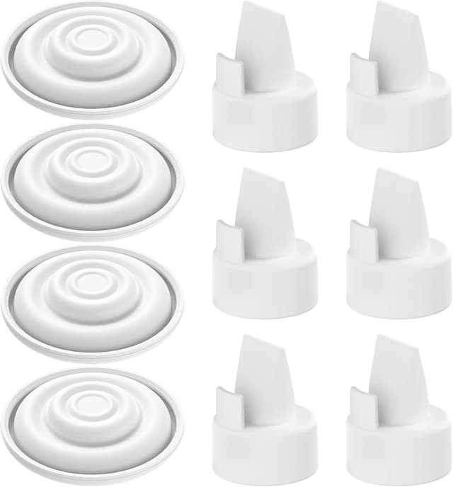 Detalle de Breast Pump Replacement Parts for Spectra S1/S2/9 Plus: Duckbill Valves & Silicone Membranes (6+4 PCS)