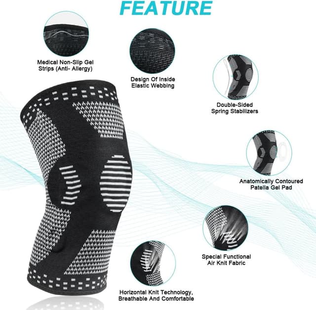 Detalle 2 de ACWOO Ginocchiera Ortopedica L per supporto e compressione