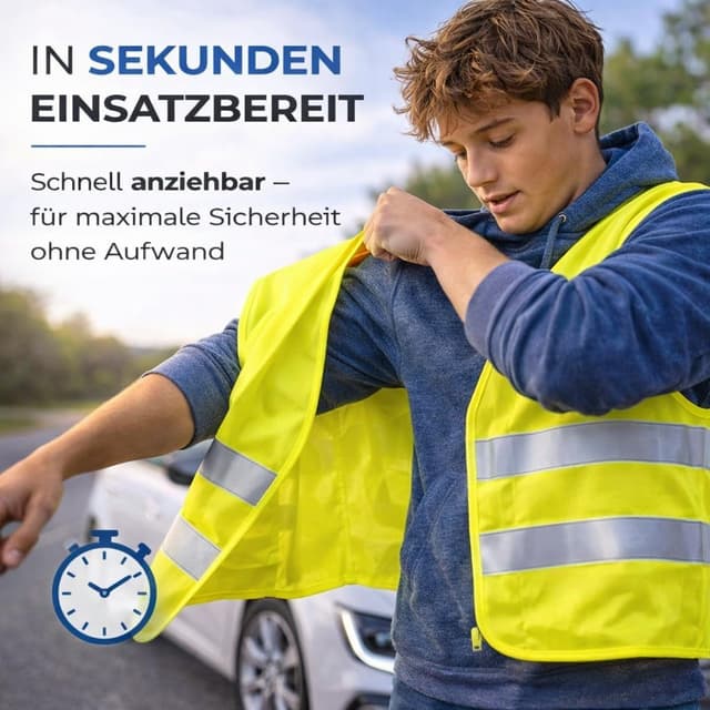 Thumbnail 6 de autogadget Warnwesten Gelb 4er-Set ISO20471
