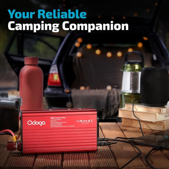 Thumbnail 6 de Odoga 500W Power Inverter 12V to 230V with UK Plug Socket and USB-C (65W) / USB-A (18W)
