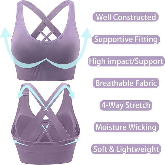 Thumbnail 3 de HANERDUN Damen Sport BH Starker Halt