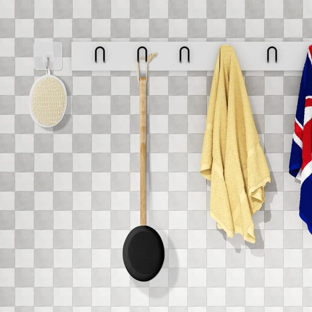 Detalle 2 de URAQT Back Cream Applicator (7-pack) long wooden handle body brush for lotion, shower and hard-to-reach areas