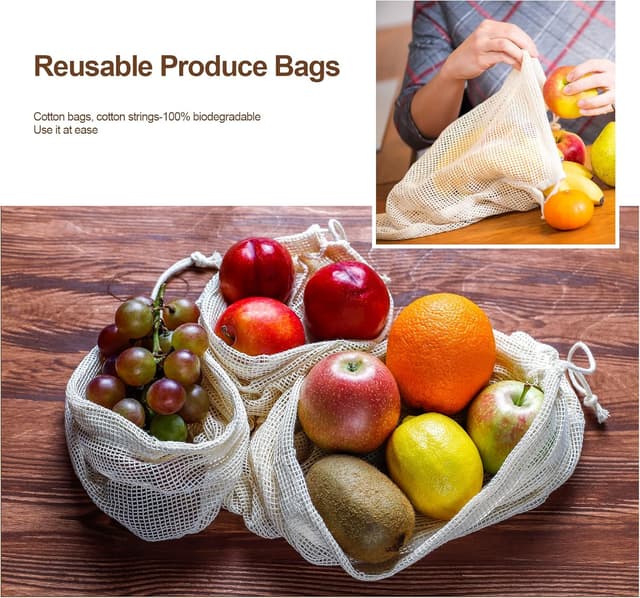 Thumbnail 5 de Anstore Lot de 11 sacs réutilisables 11 pcs 🛍